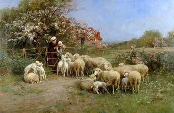unknow artist Sheep 111 France oil painting art